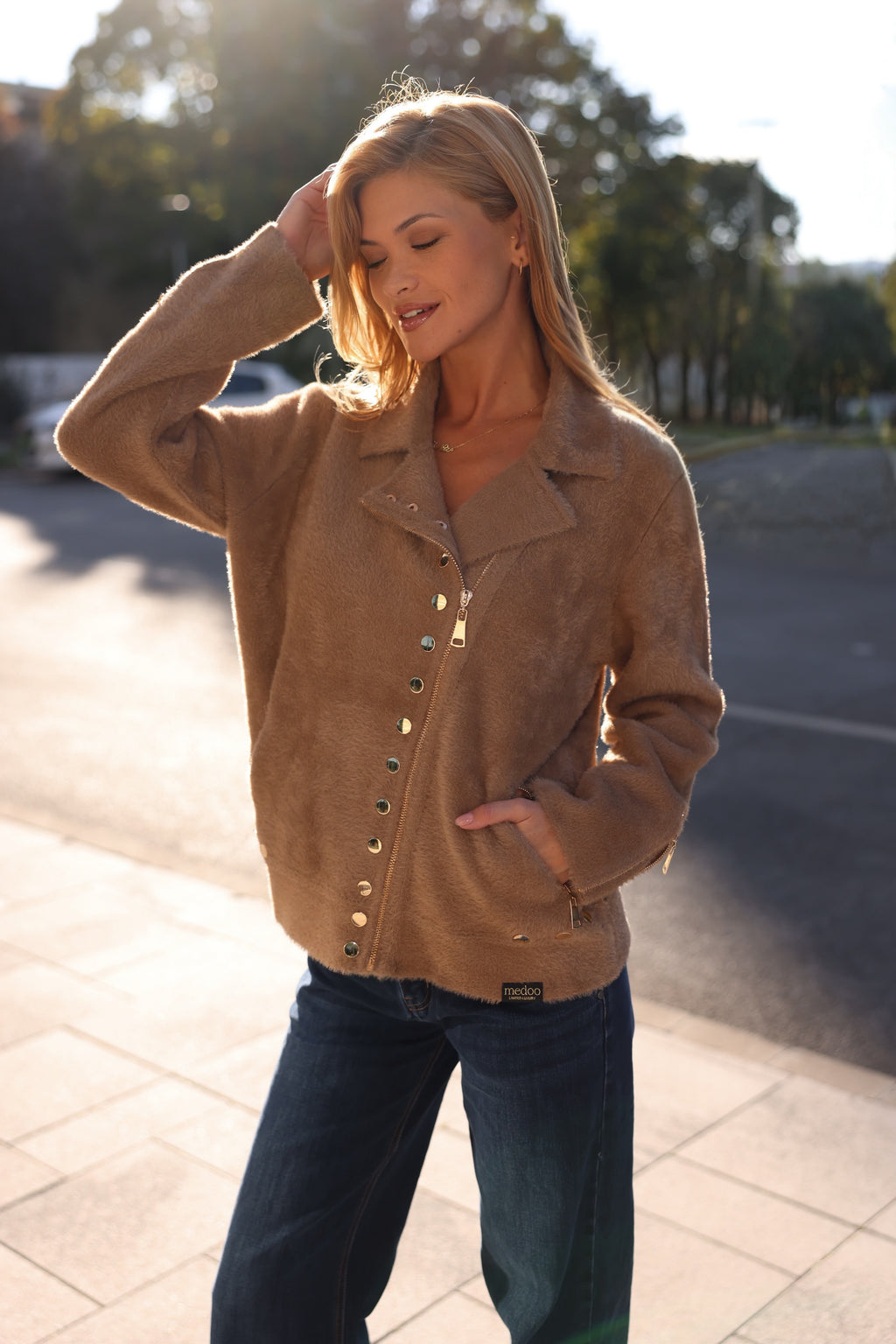 Strieborný kardigan