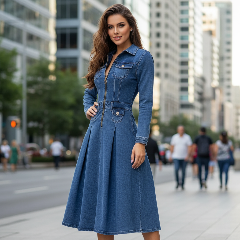 Džínsové šaty Lilli